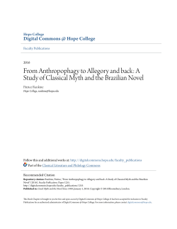 A Study of Classical Myth and the Brazilian Novel