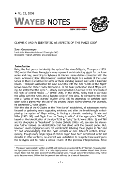 Glyphs G and F as Aspects of the Maize God
