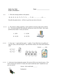 Smiley Face Math - Curlew Creek PTA