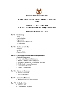 PS 3/2008 Financial Statements Format Disclosure Requirements