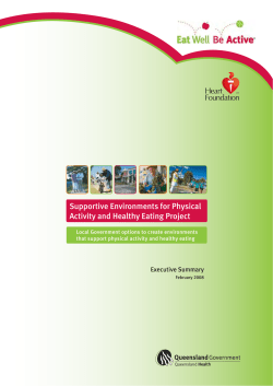 Options for Local Government Agencies to develop supportive