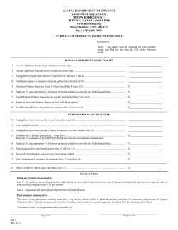 Petroleum Products Inspection Report MF-7