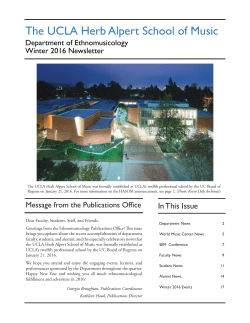 The UCLA Herb Alpert School of Music