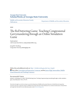 The ReDistricting Game: Teaching