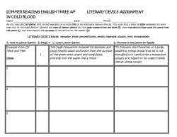 summer reading english three ap literary device