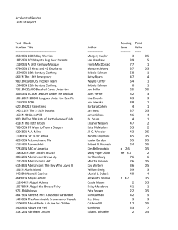 AR Book Levels - Fulton County School System