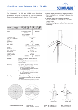 Omnidirectional Antenna 146 - 174 MHz K 51 26 2 711