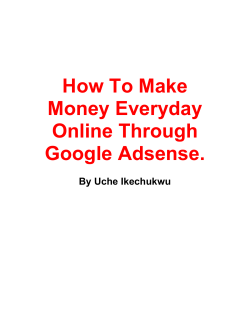 How To Make Money Everyday Online Through