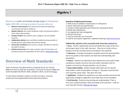 Algebra 1