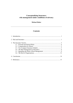 Conceptualising Insurance