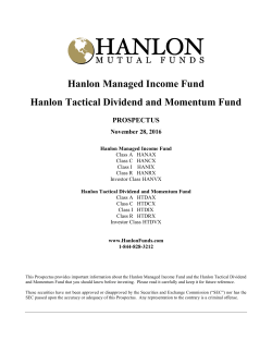 here - Hanlon Investment Management Mutual Funds