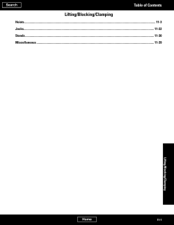 Lifting/Blocking/Clamping