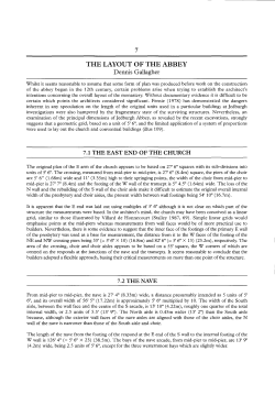 The layout of the abbey - Archaeology Data Service