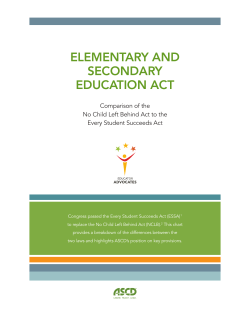 NCLB/ESSA comparison chart