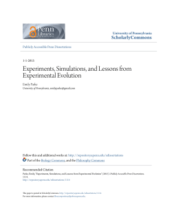 Experiments, Simulations, and Lessons from Experimental Evolution