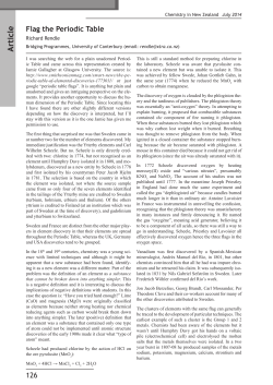 Article - New Zealand Institute of Chemistry