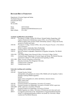 Curriculum vitae - Department of Cross