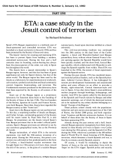 ETA: A Case Study in the Jesuit Control of Terrorism