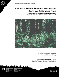 Canada`s Forest Biomass Resources - Forests