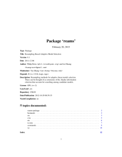 Package `reams`