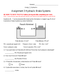Assignment 3 Hydraulic Brake Systems