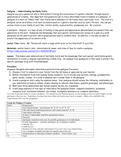 Pedigree Project - Helena High School