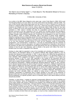 So Glad to be at Home Again