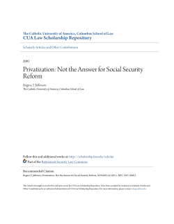 Privatization: Not the Answer for Social Security Reform
