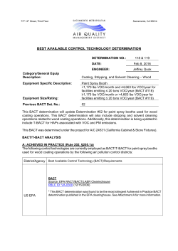 best available control technology determination