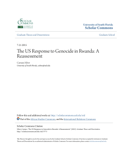The US Response to Genocide in Rwanda: A Reassessment