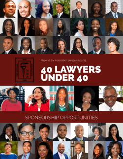 40 LAWYERS UNDER 40 - Litigate for Justice