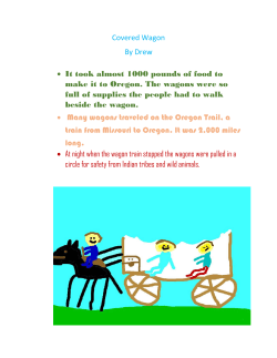 Covered Wagon By Drew &bull; It took almost 1000 pounds of food to