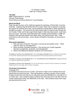 An Teacher`s Guide Peter Sis: A Body of Work The Wall ISBN