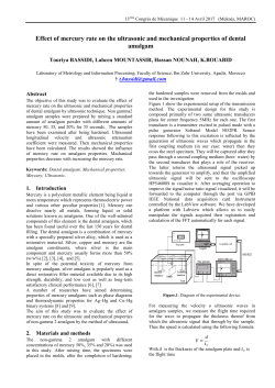 Effect of mercury rate on the ultrasonic and mechanical properties of