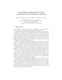 A rewriting-strategies-based tool for transforming process