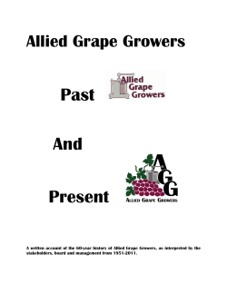 Past And Present - Allied Grape Growers
