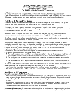 Guidelines and Procedures