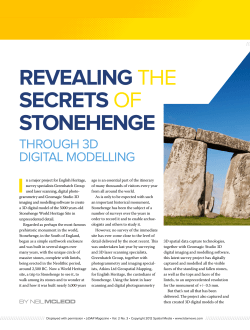 RevealIng the SecRetS of Stonehenge