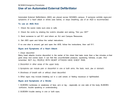 Use of an Automated External Defibrillator