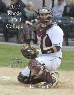 The 2017 Rhode Island College Baseball Team