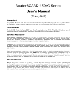 RouterBOARD 450/G Series