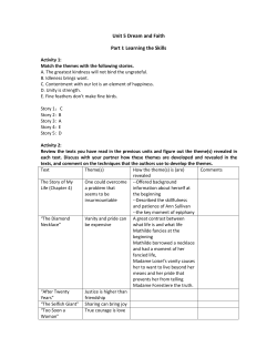 Unit 5 Dream and Faith Part I: Learning the Skills