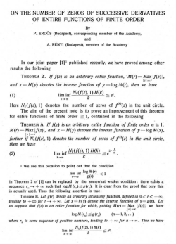 ON THE NUMBER OF ZEROS OF SUCCESSIVE DERIVATIVES OF