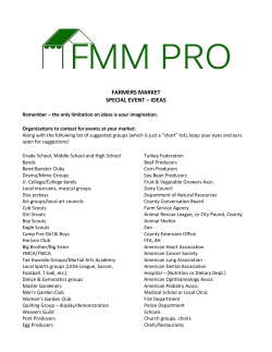 Ideas - Farmers Market Federation of NY