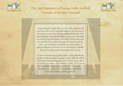 To read the translation of Bishop Suffield`s will, click here