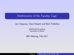 Mathematics of the Faraday Cage