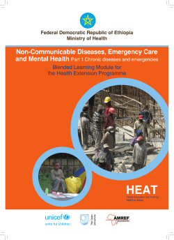 Non-Communicable Diseases, Emergency Care and Ment