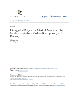 The Modern Revival of a Medieval Composer (Book Review)