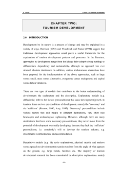 chapter two: tourism development