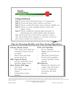 5-Step Sandwich Tips for Choosing Healthy and Time Saving